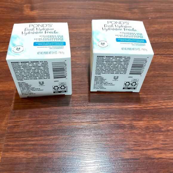 2 Pond’s Fresh Hydration Hyaluronic Acid Gel Moisturizer Face Cream 3.4 oz - Picture 2 of 10
